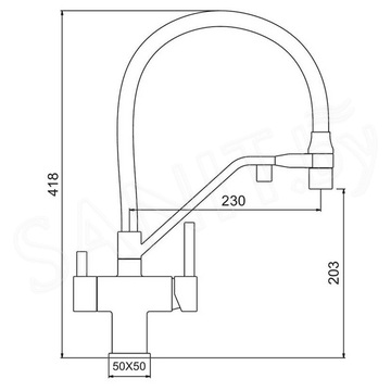 Cмеситель для кухонной мойки Gappo G4395-60 / G4395-63 / G4395-66 / G4395-69 под фильтр