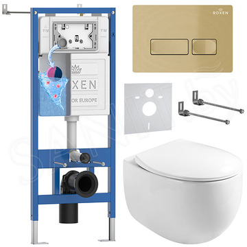 Комплект инсталляции 6 в 1 Roxen StounFix Dual Fresh 968085 с аромадозатором