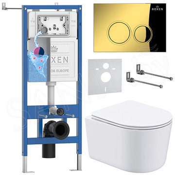 Комплект инсталляции 6 в 1 Roxen StounFix Dual Fresh 968026 с аромадозатором