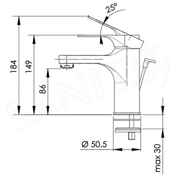 Смеситель для умывальника Remer Class Line L10