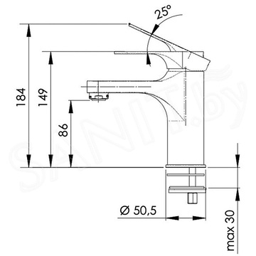 Смеситель для умывальника Remer Class Line L12