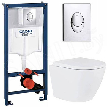 Комплект инсталляции Grohe Rapid SL 38721001 с унитазом Roxen Antares 530185-02 Rimless Soft Close