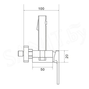 Смеситель для биде Rose R1805C-1