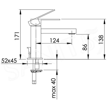 Смеситель для умывальника Remer Q-Design QD10