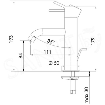 Смеситель для умывальника Remer X Style X12RP