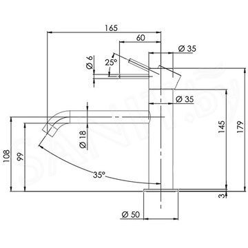 Смеситель для умывальника Remer X Style X12A