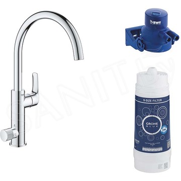 Смеситель для кухонной мойки Grohe Blue Pure Eurosmart 119708 в комплекте с фильтром