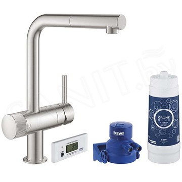 Смеситель для кухонной мойки Grohe Blue Pure Minta 30382DC0 в комплекте с фильтром