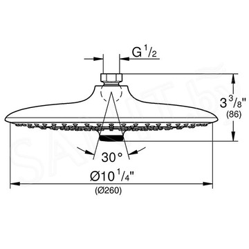 Верхний душ Grohe Euphoria 260 26456000 SmartControl (3 режима)