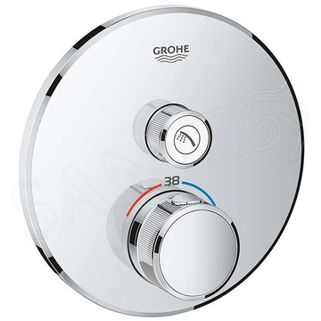 Смеситель встраиваемый Grohe Grohtherm SmartControl	29118000 термостатический