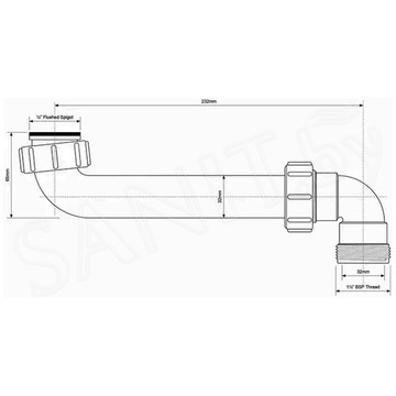 Сифон для мойки McAlpine HC13-32