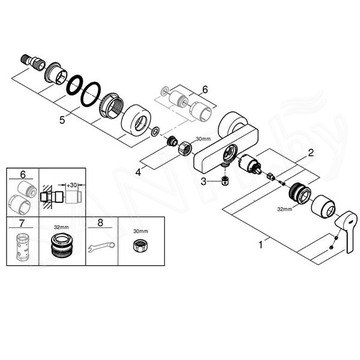 Смеситель для душа Grohe Lineare 33865001 / 33865DC1