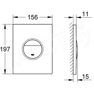 Комплект инсталляции Grohe Solido 5 в 1 с подвесным унитазом Bau Ceramic 39415000