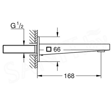 Излив для ванны Grohe Plus 13404003 / 13404DC3