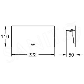 Полка Grohe Plus 40954000 для смесителя