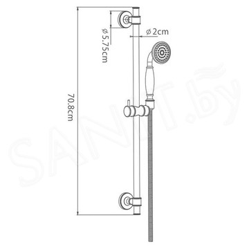 Душевой гарнитур Gappo G8017-4