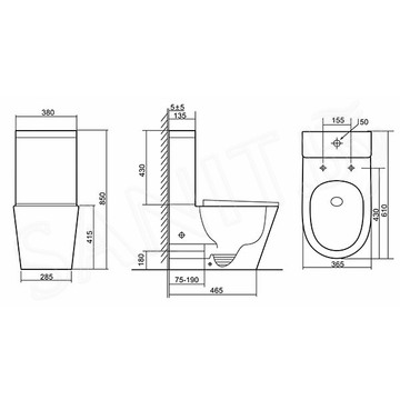 Напольный унитаз Triton-Pro Tornado Corso TR-CO-3906