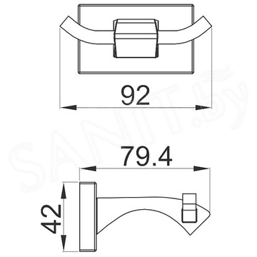 Крючок Gappo G0705-20 двойной