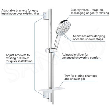 Душевой гарнитур Grohe RainShower SmartActive 130 26575000