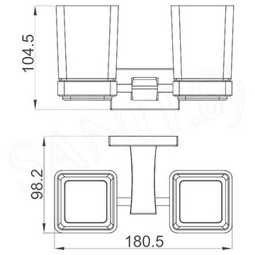 Стакан Gappo G0708 двойной