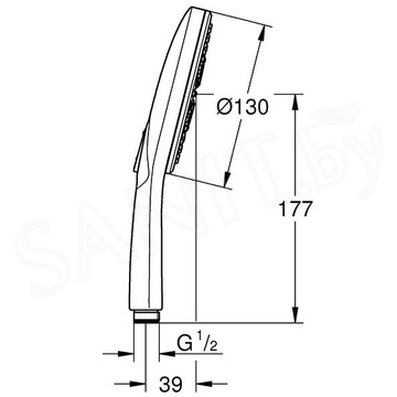 Душевая лейка Grohe Rainshower SmartActive 130 26574A00 / 26574AL0