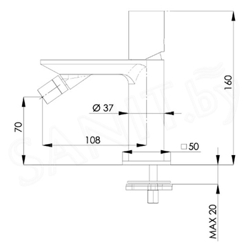 Смеситель для биде Remer Edge EG520