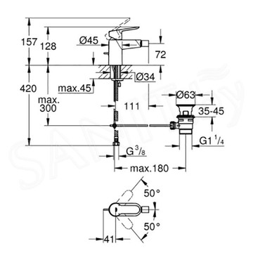 Смеситель для биде Grohe BauEdge 23331000