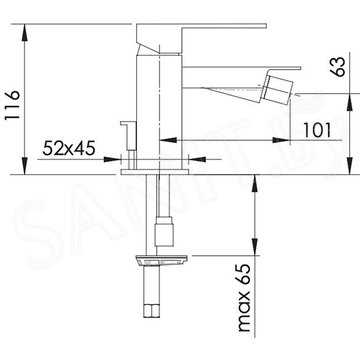 Смеситель для биде Remer Q-Design QD20