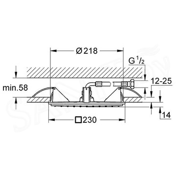 Верхний душ Grohe Rainshower Allure 230 27863000