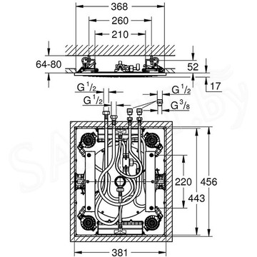 Верхний душ Grohe Rainshower F-series (3 режима) 27939001