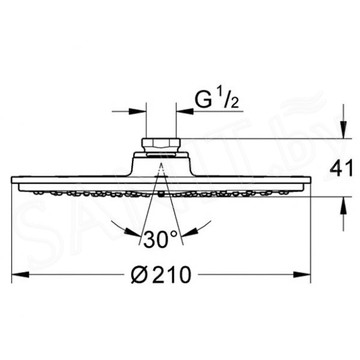 Верхний душ Grohe Rainshower Cosmopolitan 210 28368LS0