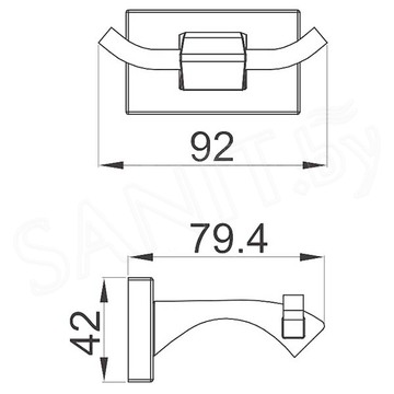 Крючок Gappo G0705-26 двойной