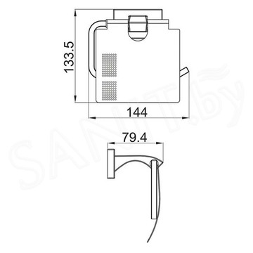 Держатель для туалетной бумаги Gappo G0703-9