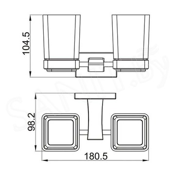 Стакан Gappo G0708-9 двойной