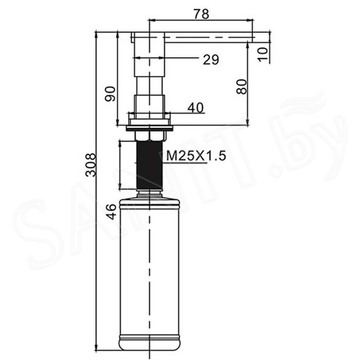 Дозатор для моющих средств Gappo G404 / G404-5