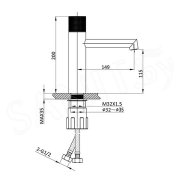 Смеситель для умывальника Vincea Desire VBF-1D3CH