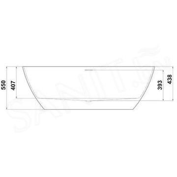 Ванна из искусственного камня Bas Катания белый