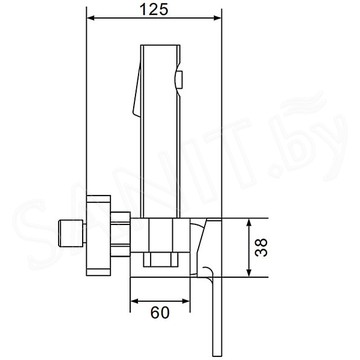 Смеситель для биде Shevanik S9605-1