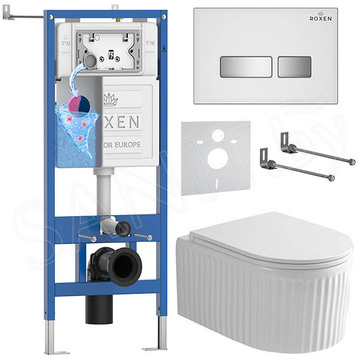 Комплект инсталляции 6 в 1 Roxen StounFix Dual Fresh 968291 с аромадозатором