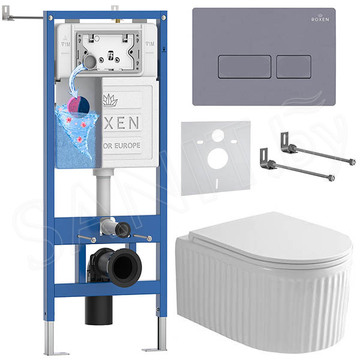 Комплект инсталляции 6 в 1 Roxen StounFix Dual Fresh 968226 с аромадозатором