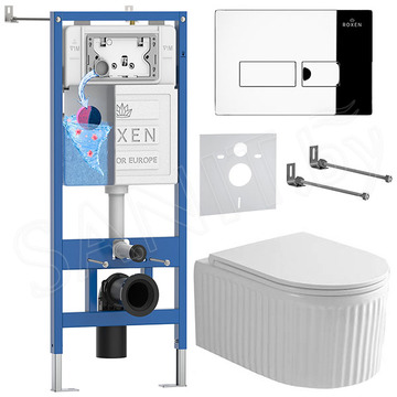 Комплект инсталляции 6 в 1 Roxen StounFix Dual Fresh 968213 с аромадозатором