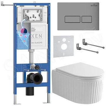 Комплект инсталляции 6 в 1 Roxen StounFix Dual Fresh 968214 с аромадозатором
