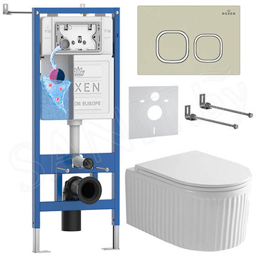 Комплект инсталляции 6 в 1 Roxen StounFix Dual Fresh 968277 с аромадозатором