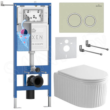Комплект инсталляции 6 в 1 Roxen StounFix Dual Fresh 968249 с аромадозатором