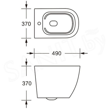 Подвесной унитаз Cerutti Sella Aria Tornado Plus CT9956 безободковый с сиденьем Soft Close