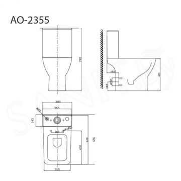 Напольный унитаз Triton-Pro Astro AO-2355