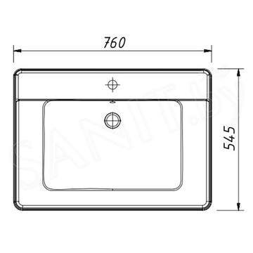 Тумба под умывальник Caprigo Jersey 75 34311-SF013 / 85 34312-SF013 / 105 34314-SF013