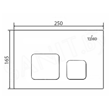 Кнопка для инсталляции Timo Soli FP-002MB