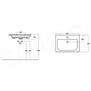 Тумба под умывальник Caprigo Forte 65 36110-SF022 / 80 36112-SF022 / 90 36113-SF022 / 100 36114-SF022 / 120 36116-SF022