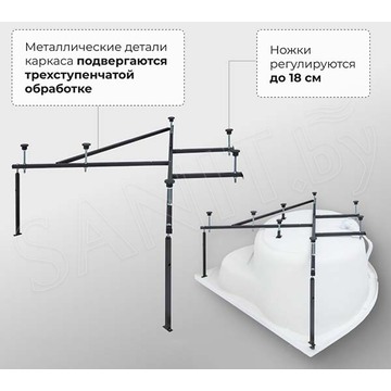 Акриловая ванна Aquanet Palau